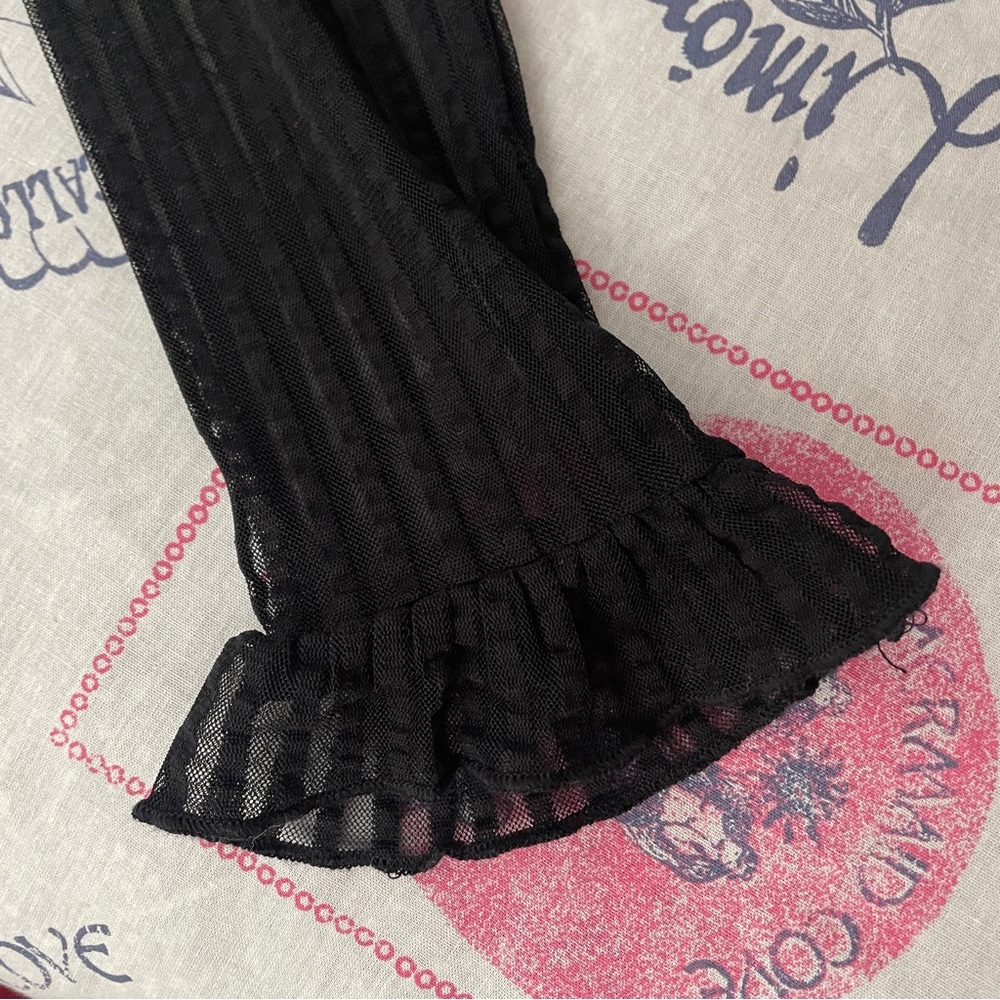Disturbia Mourning Ruffle Top - Picture 4 of 9